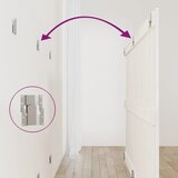  Zidno uzglavlje bijelo 159,5x3x90 cm od masivne borovine | shoptok.hr