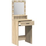  Toaletni stol s LED svjetlima u Sonoma hrastu 50x41x135 cm | shoptok.hr