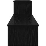 vidaXL TV omarica s polico Črni hrast 180 x 30 x 43 cm Konstruiran les | Shoptok.si