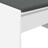  Klupa za hodnik s jastukom Bijelo 100 x 38 x 46 cm | shoptok.hr