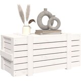  Kutija za pohranu bijela 91 x 40,5 x 42 cm od masivne borovine | shoptok.hr