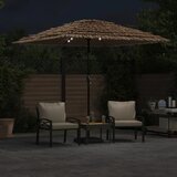  Vrtni suncobran LED s čeličnom šipkom smeđi 248x248x248 cm | shoptok.hr