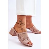 S. BARSKI S.Barski Mesh Heeled Slippers | ePonuda.com