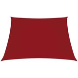 vidaXL Senčno jadro oksford blago kvadratno 5x5 m rdeče | Shoptok.si