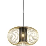 QAZQA Dizajn viseča svetilka zlata s črno 50 cm - Marnie | Shoptok.si