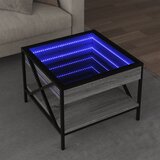 vidaXL Stolić s beskonačnim LED svjetlima boja hrasta 50x50x38 cm Cijene