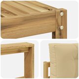  Set vanjskih sofa 8 kom. Bijela i bež | shoptok.hr