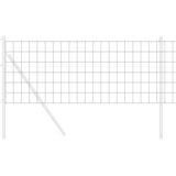 Euro ograda 0,4 x 10 m Željezo prekriveno PVC-om Siva | shoptok.hr