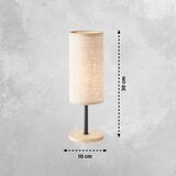 Fischer & Honsel Črna/v naravni barvi namizna svetilka s tekstilnim senčilom (višina 30 cm) Kira – | Shoptok.si