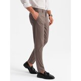 Ombre Men's uniform REGULAR FIT chino pants - brown Cijene
