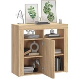  Komoda z LED lučkami sonoma hrast 80x35x75 cm, (20621176) | Shoptok.si