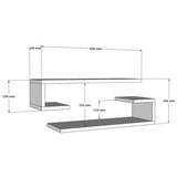 Hanah home zidna polica eldo sapphire oak