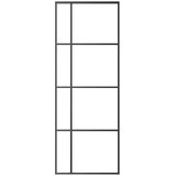  Klizna vrata od mutnog stakla ESG i aluminija 76 x 205 cm crna | Eponuda.ba