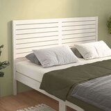  Uzglavlje za krevet bijelo 126 x 4 x 100 cm od masivne borovine Cijene