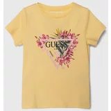 Guess Otroška kratka majica rumena barva