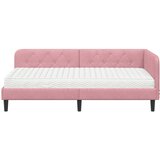  Kutni okvir kreveta Ružičasta 90 x 200 cm Baršun | shoptok.hr