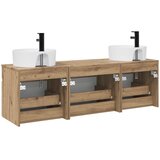  Set ormarića za kupaonicu 3 kom. Hrast artisan Smeđa 49 x 44,5 x 65 cm | shoptok.hr