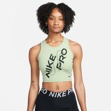 Nike Tank Top Pro Dri-FIT Cropped Honeydew/Black - L, (21582133) Cene