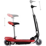  Dječji romobil sa sjedalom i LED svjetlima 120 W crveni | shoptok.hr
