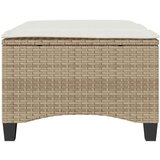 vidaXL Vrtni stolčki z blazinami 2 kosa Bež 55x55x36 cm Poly Rattan | Shoptok.si