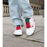 Gemre White-Red Shoes with Green Tongue Archie | Shoptok.si