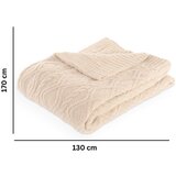 Tiseco Home Studio Slonokoščena odeja iz mikropliša 130x170 cm Aspen – | Shoptok.si
