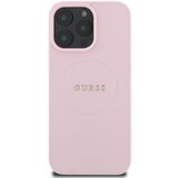 Guess Hrbtni ovitek za iPhone 16 Pro Max z Grainy Tekstura MagSafe, Roza, (21749254) Cene
