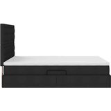  Krevet s od storage s madracem Crna 140 x 190 cm Lažna koža | shoptok.hr