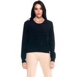 Leone 1947 Puloverji Woman Crop Sweater Never Without Črna Cene