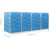  Spremište za četiri kante za smeće 276,5x77,5x115,5 cm čelično | shoptok.hr