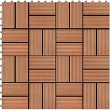 vidaXL pločice za trijem 11 kom WPC 30 x 30 cm 1 m² boja tikovine Cijene