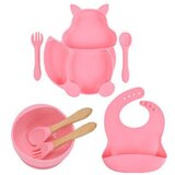  Komplet za hranjenje NomNom - Svetlo rožnata | Shoptok.si