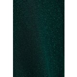 Marisse Emerald Turtleneck Sweater Decorated With Metallic Thread | Shoptok.si