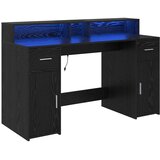  Stol s ladicama Crni hrast 140 x 55 x 91 cm Konstruirano drvo | shoptok.hr