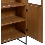 Ixia Vitrina v jesenovem dekorju v naravni barvi 84,5x198 cm – | Shoptok.si