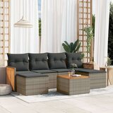  7-dijelni set vrtnih sofa sivi od poliratana | shoptok.hr