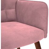  Stolica za opuštanje s osloncem za noge ružičasta baršunasta | shoptok.hr