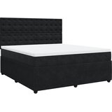 vidaXL Krevet s oprugama i madracem crni 180x200 cm baršunasti | shoptok.hr