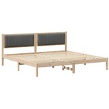  Krevetna konstrukcija s uzglavljem Tamno siva 200 x 200 cm | Eponuda.ba