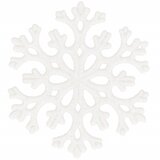 springos set božićnih ukrasa "Snježna pahulja", 6 cm, 8 komada, bijela | shoptok.hr