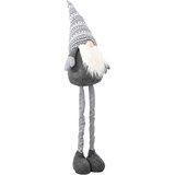  Božićni patuljak s rastezljivim nogama Siva 130 cm Poliester | shoptok.hr