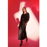 Marisse Black Midi Skirt u