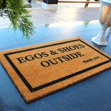 Aberto Design otirač Egos&Shoes Outside, 70x40 cm, Braon u