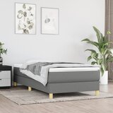 The Living Store Posteljni okvir temno siv 80x200 cm blago - Box Spring Posteljni Okvir, (21520925) Cene