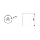 Gtv Plafonski LED reflektor AERO OK GU10 IP20 crni | ePonuda.com