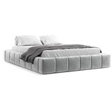 Maison de Rêve Svijetlo sivi tapecirani bračni krevet s prostorom za odlaganje s podnicom 180x200 cm Aruba L – | shoptok.hr
