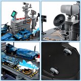 Military Set Aircraft Carrier Base Fighters Vehicles Lights Sound | Shoptok.si