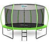  INLEA ULTIMATE Jump Trampolin 430 cm s unutarnjom zaštitnom mrežom – svijetlo zelena | shoptok.hr