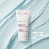 Clarins Fresh Scrub Refreshing Cream Scrub kremasti piling za hranjenje kože in ohranjanje njenega naravnega vlaženja 50 ml | Shoptok.si