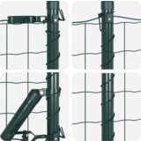Euro Ograda s 13 šiljkom 0.4x50 m Galvanizirani čelik Zeleni | shoptok.hr